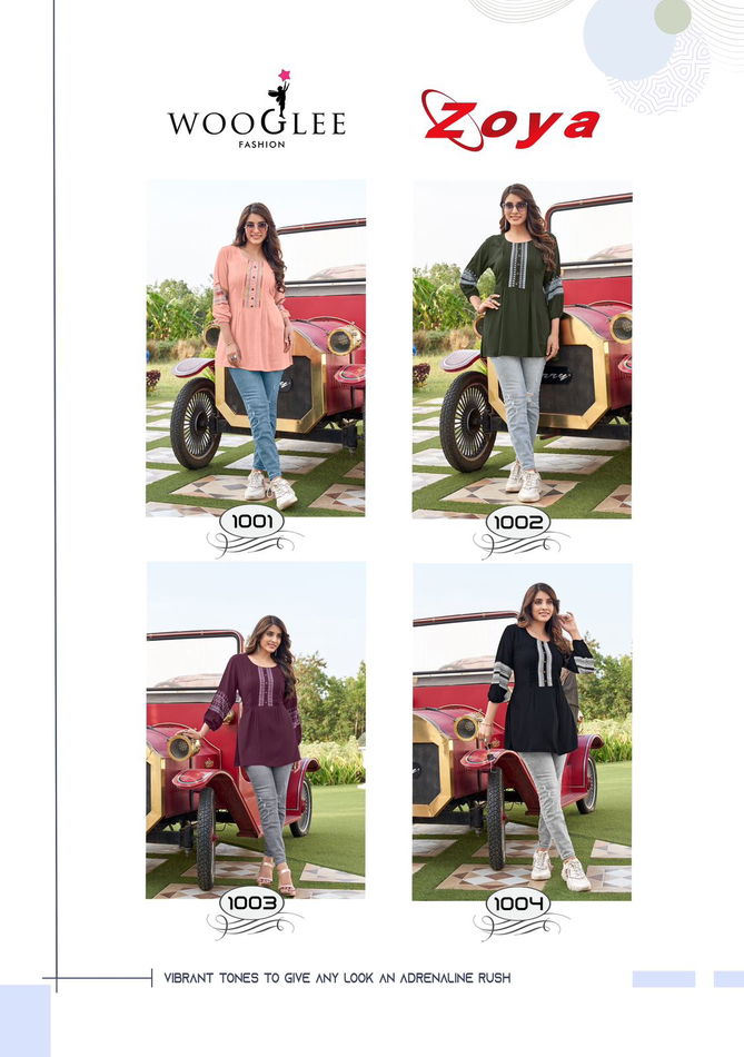 Zoya By Wooglee Rayon Wrinkle Western Ladies Top Wholesale Shop In Surat
